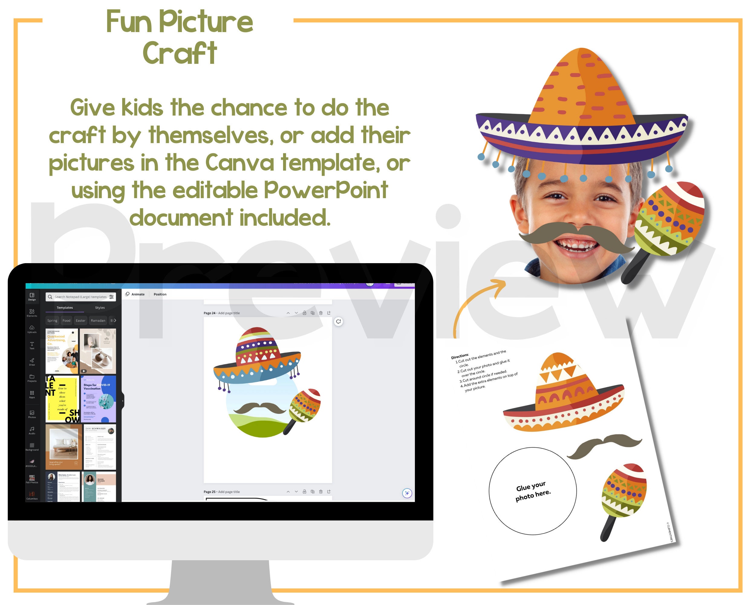 Cinco De Mayo Bulletin Board – Interactive Classroom Decor With ...