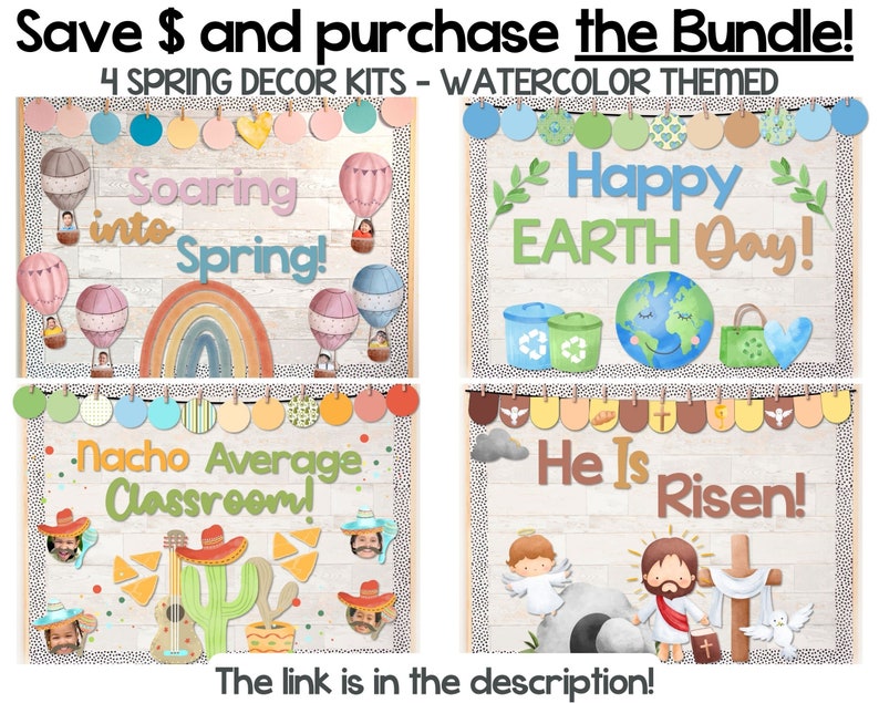 Hot Air Balloons Spring Bulletin Board & Interactive Classroom Decor Editable Bunting, Printable Posters, Writing Prompts image 10