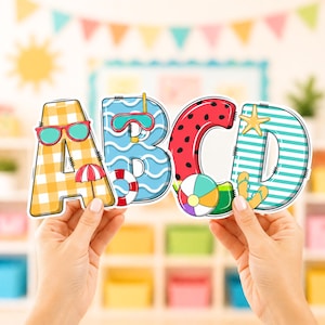 Summer Break Letters and Numbers | Editable Bulletin Board and Door Titles for Classroom Decor