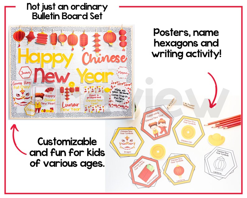 2026 Chinese New Year Bulletin Board – Interactive Classroom Decor With ...