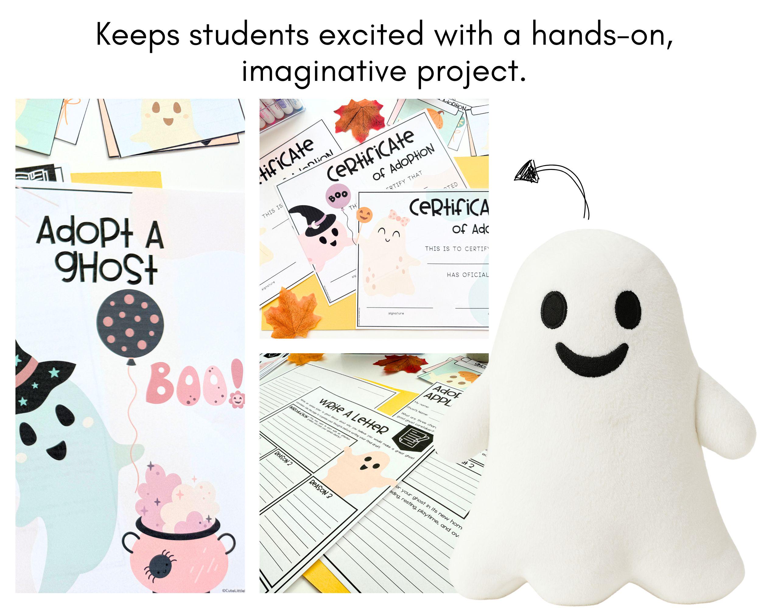 Ghost Learning Adopt a Ghost Project Based Learning, Printable Halloween Activity ...