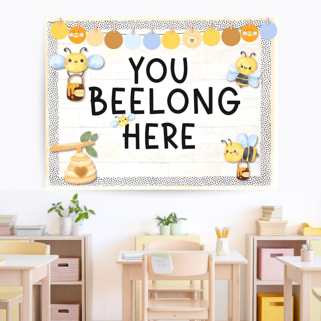 Bee Themed Back to School Kit – Editable Welcome Bulletin Board and ...