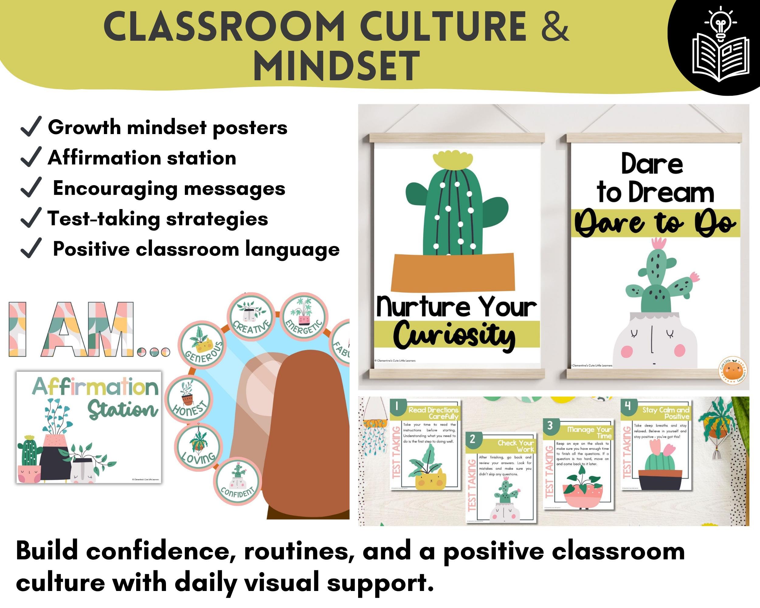 Modern Garden Classroom Decor Bundle | Editable Plant Theme Bulletin ...