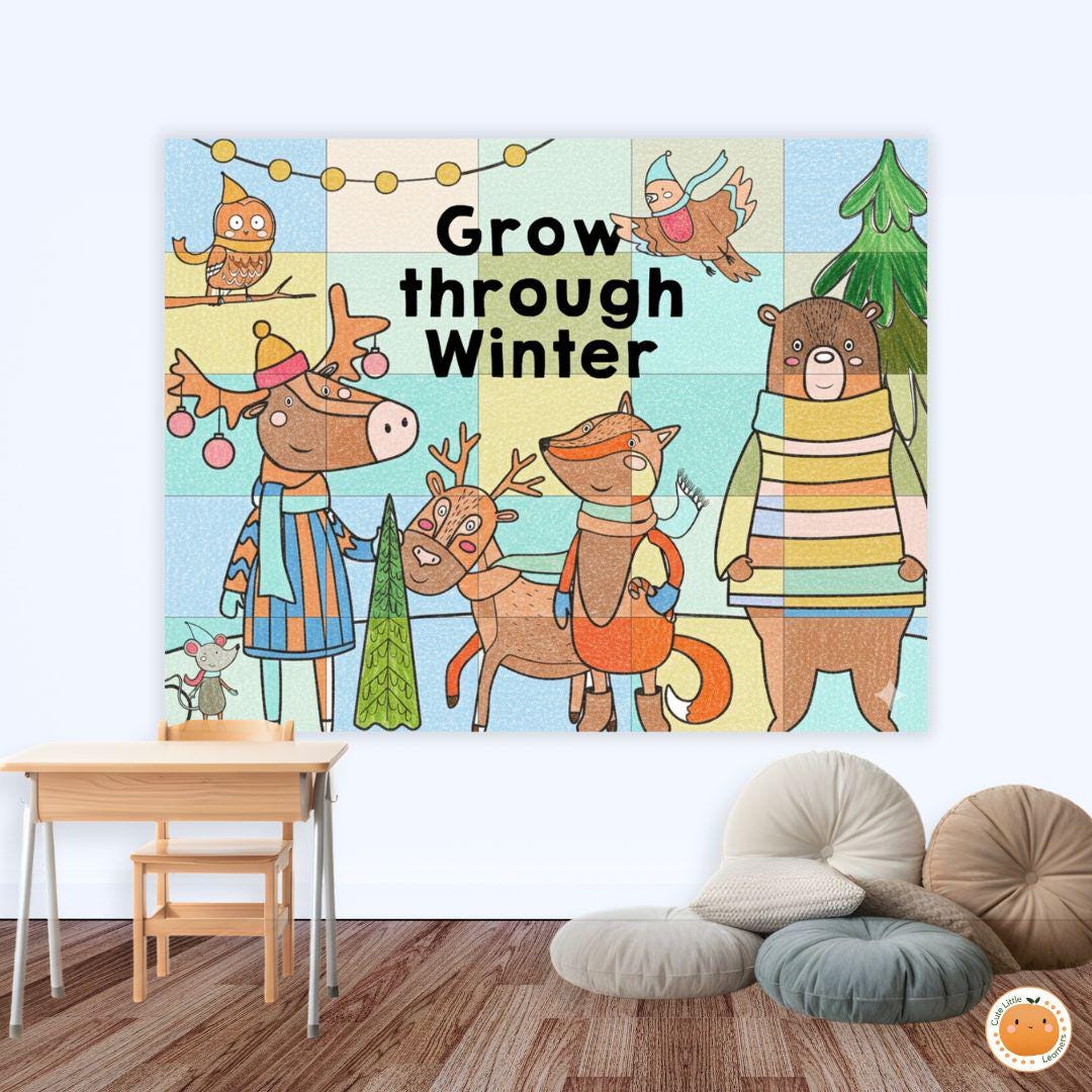 Winter SEL Collaborative Poster – Printable Coloring and Writing ...
