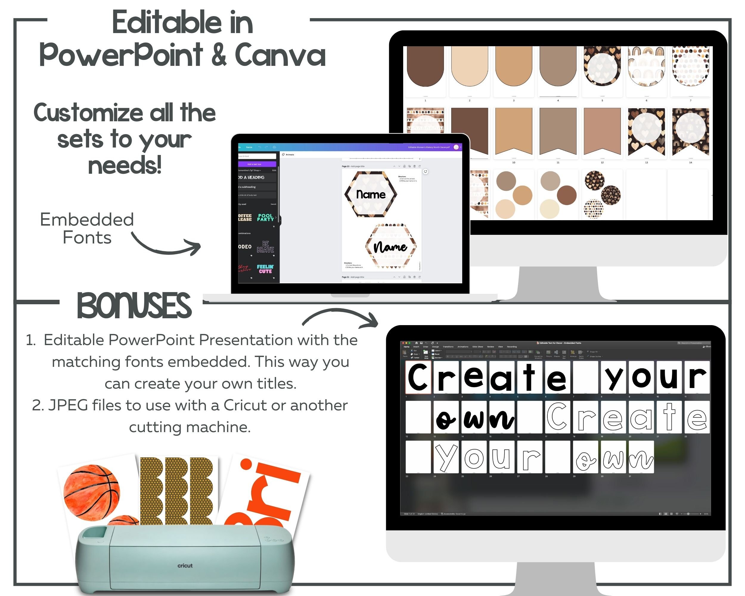 Spring Classroom Decor Kits Bundle Women s History Month Earth Day