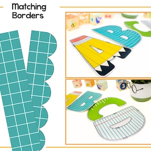Back to School Letters & Numbers for Bulletin Board / Classroom and ...