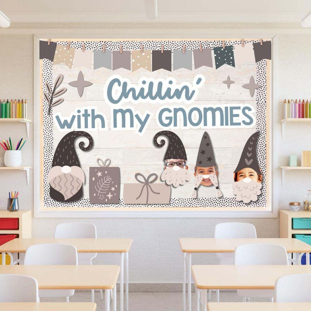 42 Adorable Gnome Crafts for Kids They Can't Help But Love! 9 Editable Winter Gnome Classroom Bulletin Board Kit: Printable…
