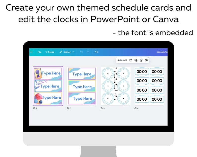 Wonderland Classroom Schedule Cards | Editable Daily Display Set for ...