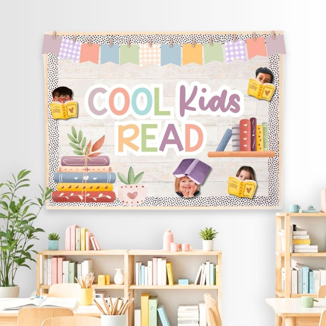 Reading Classroom / Library Display Kit - Bulletin Board Idea, Door ...