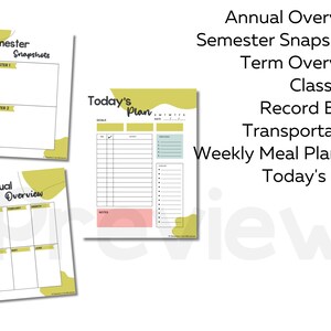 Editable Binder Covers, Spines & Teacher Forms, Modern Plant Themed ...