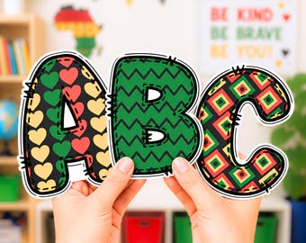 Black History Month Letters – Afdrukbare bulletinboardtitels, klaslokaal en deurdecoratiesjabloon
