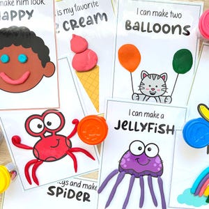 Tapis de pâte à modeler | Activités pour les tout-petits | Activités imprimables Play Doh pour la motricité fine, activités d'apprentissage pour les enfants d'âge préscolaire et l'enseignement à domicile