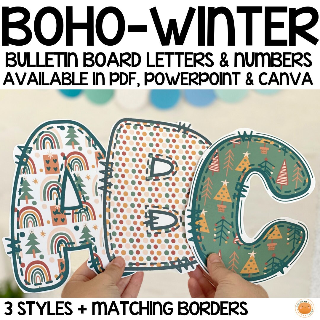 Printable Letters & Numbers for Bulletin Boards and Signs, 4 PDF Sets,  Light Colors, Banners, Print and Cut, Classroom, Download, 5 Inches 