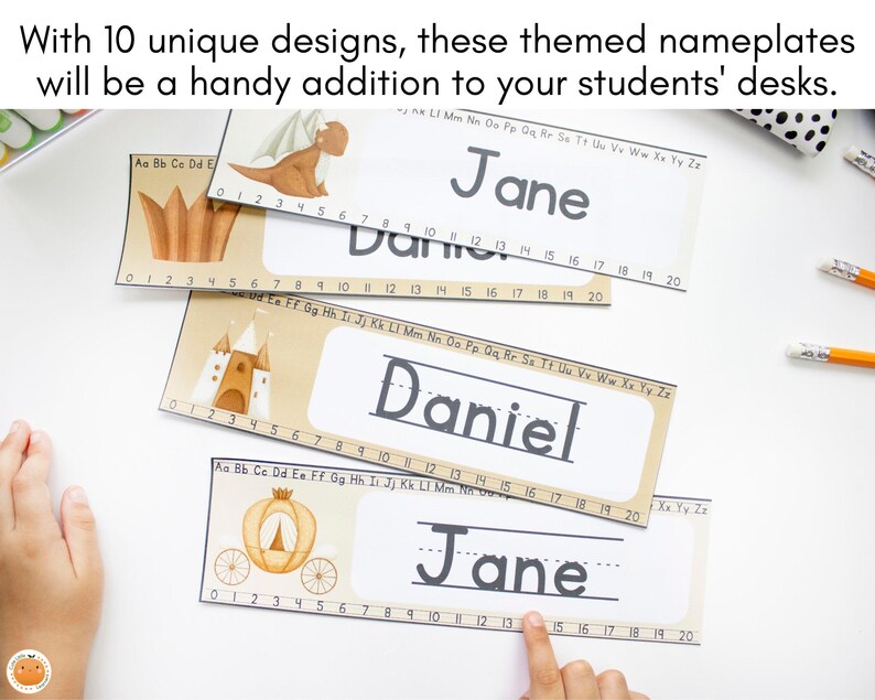 Fairytale Desk Name Tags | Editable Classroom Labels for Student Desks ...