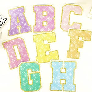 Printable Varsity Letters & Numbers - Rainbow Diamond Sparkles Theme for Bulletin Boards Titles | Classroom Decoration Elements