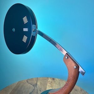 Vintage FASE President MAOF Desk Lamp from the 70&#39;s - Spanish Industrial Design Gem - Black and Chrome - Mid-Century Modern Lighting