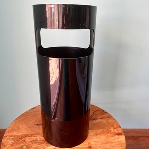 Vintage Italian Kartell Mod 4610-50 Black Umbrella Stand/Wastepaper - Used item, from the 60s-70s - Made in Milan