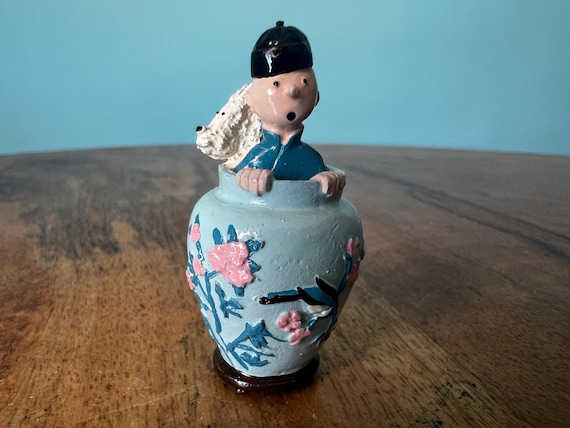 Limited Edition Hand-painted Tintin & Snowy Lead Figure