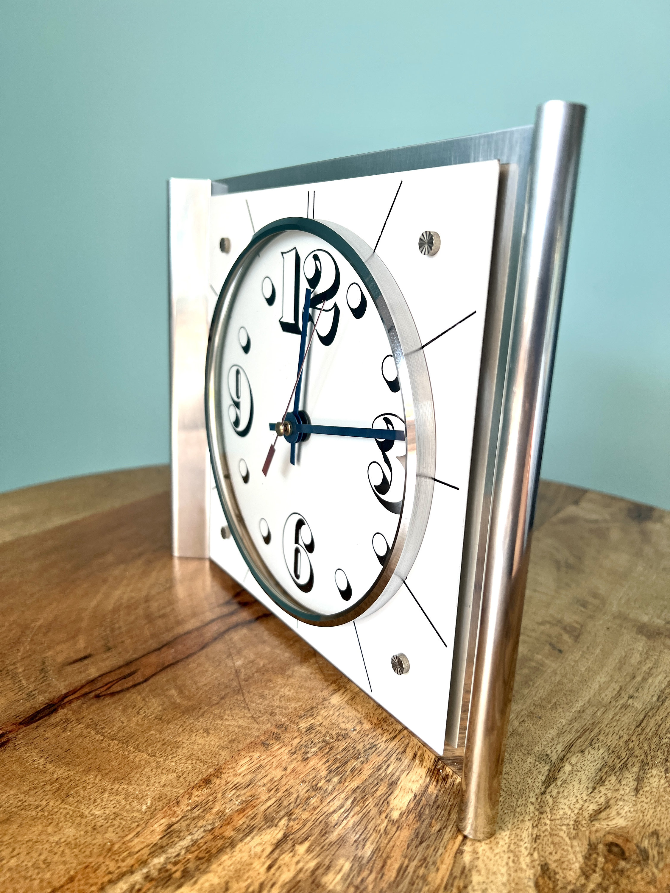 Vintage Hermle Machine Clock 1970s German Craftsmanship Retro Wall ...