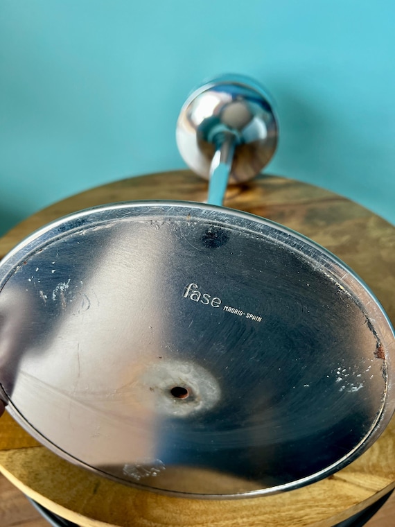 Vintage 70s Space Age Standing Ashtray by FASE for Chic Office or