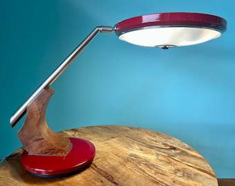 Rare Vintage FASE Rifle Model 530 Swivel Office Lamp - Spanish Design Icon - Mid-Century Modern Decor - Free European Plug Adapter