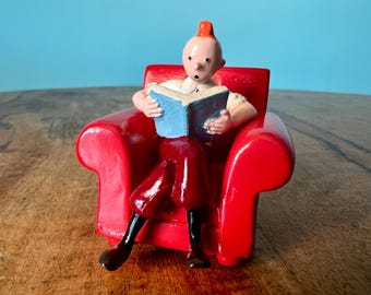 Hand-Painted Tintin & Snowy Lead Figure - Limited Edition Collectible with Certificate of Authenticity Perfect for Tintin Enthusiasts!