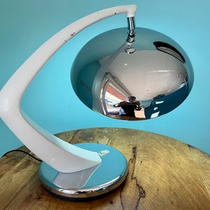 Mid-Century Modern FASE Boomerang 64 Desk Lamp with Swivel Base - Vintage 1960s Retro Lighting