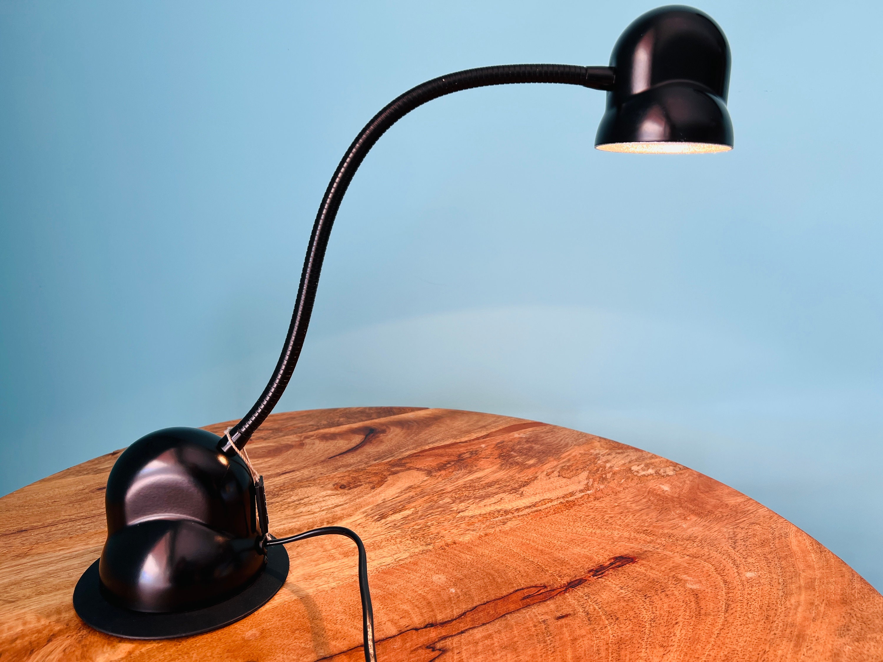 Vintage FASE Flexo Model Stilfase Desk Lamp - 80s Spanish Design in Black Color