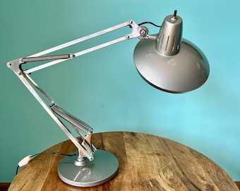 1970s Vintage FASE Flexo Chrome Desk Lamp - Mid-Century Modern Office Decor