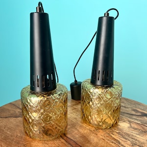 Vintage Nordic Lamps Set - Mid Century Industrial Design with retro Style - 1960s Apartment Lighting