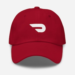 Gorra DoorDash para repartidores / Gorra Dasher Dad Hat / Gorra de béisbol para repartidores de comida / Gorra para conductor de DoorDash / Gorra unisex ajustable