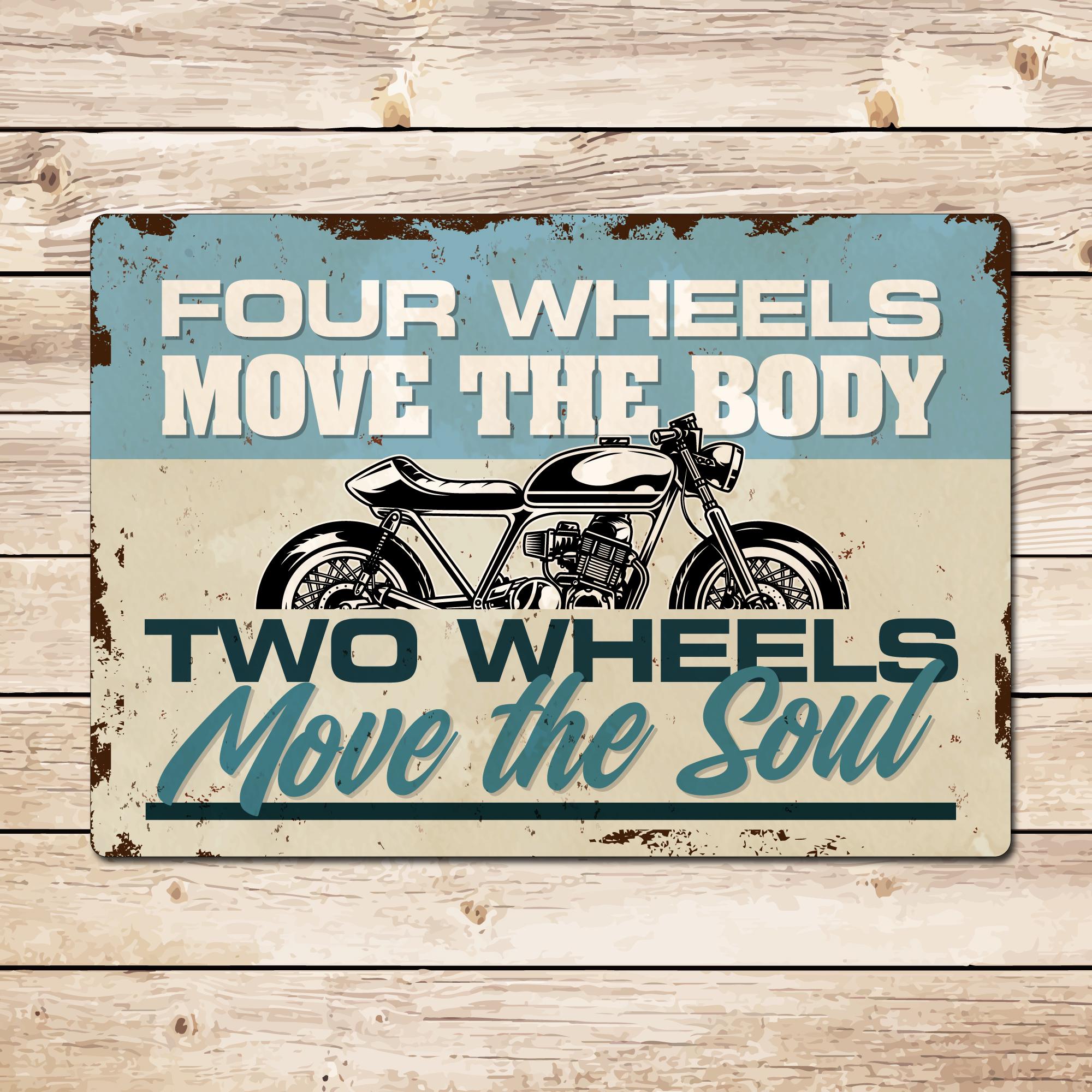 8oz Two Wheels Move the Soul Stainless Steel Flask 8oz Two Wheels Move the Soul Stainless Steel Flask
