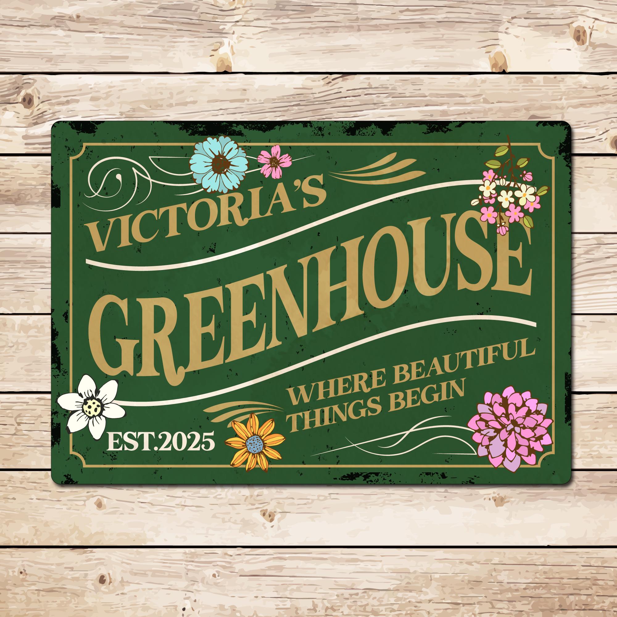 LANOLU Retro Tin Sign – 'Favorite Place' Outdoor Garden Wall Decor – 17x34cm Metal Plaque