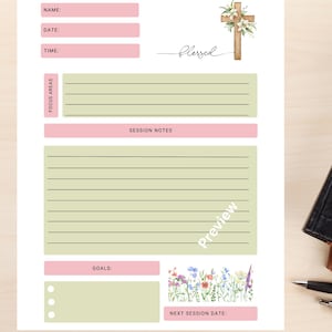 Christian Session Notes Template