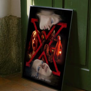 Afiche de la película X. ENVÍO GRATIS. Inspirado en películas de terror.