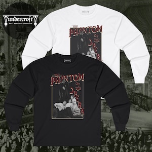 Phantom of the Opera Long Sleeve Tee. FREE SHIPPING. Classic Horror Movie Shirt. Vintage Style Graphic Tee. Unique Gift. Universal Monsters