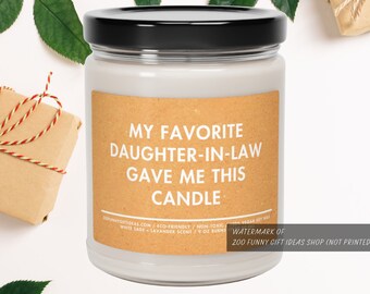 Gift for Mother In Law Wedding Gift for MIL Birthday Gift From Daughter-in-Law  Scented Soy Candle Mother's Day Gift for Mother-in-Law Gift