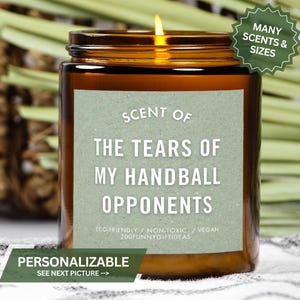 Handball Player Candle: Funny Gift for Handball Team, Coach