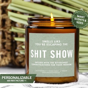 Coworker Leaving, Gift for Friend, Boss Leaving Gift, Coworker Farewell Candle Gift, Sarcastic Leaving job Goodbye Gift, Moving Away Gift