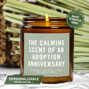 Adoption Anniversary, Gotcha Day, Adopt an Animal, Dog, Cat, Adoption Gifts for Family, Boy, Girl, Adoption Day Candle, Congrats Gifts