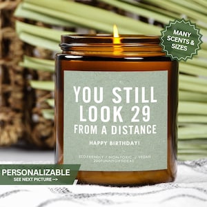 30th Birthday Gift for Her, Personalized Thirtieth Birthday Gift, Thirty Years Old Birthday Party, Thirties Era, Custom Funny Candle Gift
