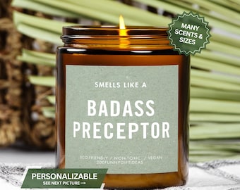 Preceptor Gift, Funny Nurse Preceptor Candle, Unique Handmade Personalized Thank You Present