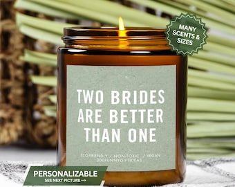 Lesbian Wedding Gift, Lesbian Engagement Decor, W|W Bachelorette Present Two Brides