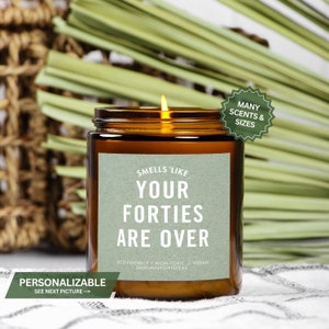 50th Birthday Gifts For Women Who Have Everything, Funny Fifty Years Old Turning 50 Candle, Personalized Fiftieth, 50's Custom BBF Gift