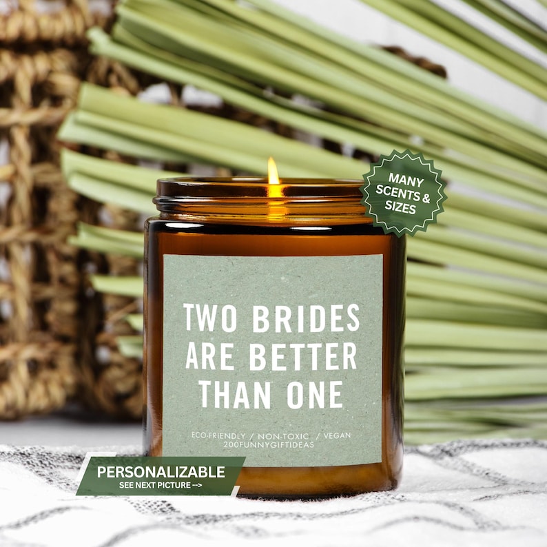 Lesbian Wedding Gift, Lesbian Engagement Decor, W|W Bachelorette Present Two Brides
