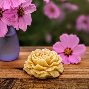 Beeswax Flower Candle - 100% Pure Beeswax Candles from Tennessee Beekeeper