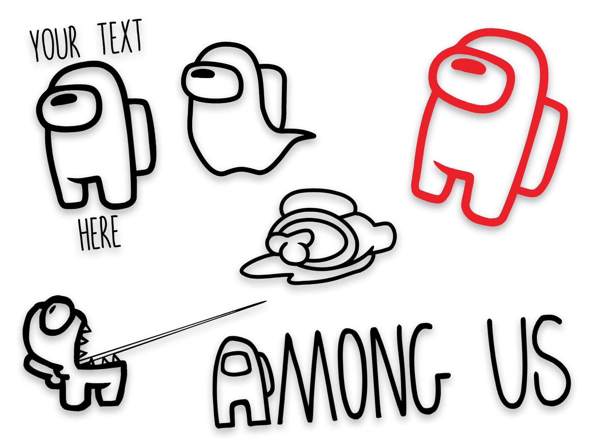 among us sticker etsy