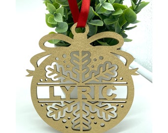 Ornaments Christmas, Ornaments Personalized, Custom Name Ornament, Christmas Gift Ornament 2022, Holiday Ornament, Wood Ornaments
