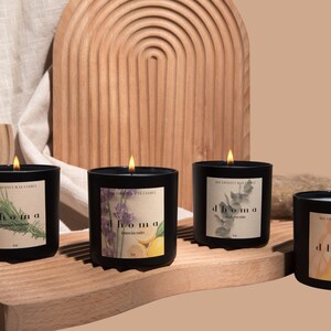 6-oz Glass Soy Candle Sampler - 4 Scents Included