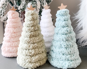 Chenille Tree, Home Decor, Soft Pastel, Christmas Decor